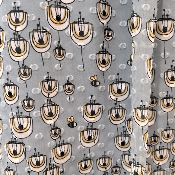 NWT Max Studio Blue & Yellow Midi Dress size S - Picture 4 of 4